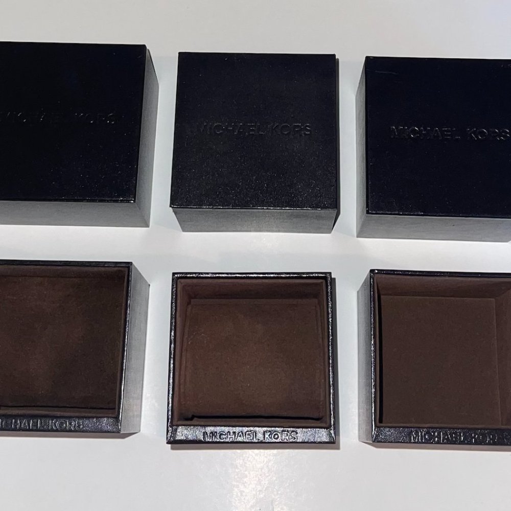 3 Michael Kors watch boxes Brown